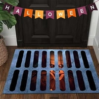 Halloween lábtörlő, bohóc ajtószőnyeg 3D illúzió szőnyeg Csúszásmentes Halloween lábtörlő külső terület szőnyeg fürdő