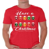 Kínos stílusok csúnya karácsonyi ingek férfiaknak Karácsony Holly Jolly karácsonyi póló