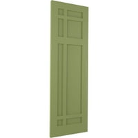 Ekena Millwork 12 W 63 H True Fit PVC San Juan Capistrano Mission Style Style Relixe Mount Racters, Moss Green