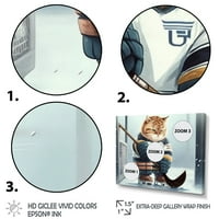 Designart Anime Hocket macska a jégpályán II vászon fal művészet