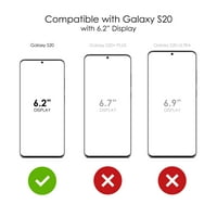 DistinctInk tiszta Ütésálló hibrid tok a Galaxy S S 5G-hez-TPU lökhárító akril hátsó Edzett üveg képernyővédő - úgy