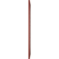 Ekena Millwork 12 W 31 H True Fit PVC Horizontális Slat Modern Style rögzített redőnyök, borsvörös