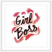 Girl Boss keretes festménynyomtatás