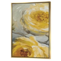 Designart 'Sunshine Yellow Flower III' virágkeretes vászon