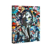 Wynwood Studio Fashion and Glam Wall Art vászon nyomatok 'Katy Hirschfeld - City' Portrék - Kék, Szürke