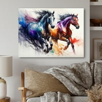 Designart lovak, amelyek II vászon fali művészetet futtatnak