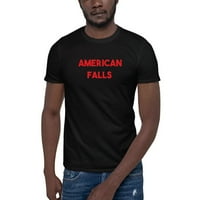 Red American Falls Rövid Ujjú Pamut Póló Az Undefined Gifts-Től