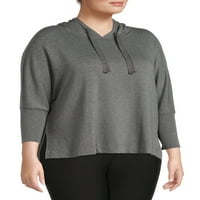 Terra & Sky Women's Plus méretű pulóver kapucnis pulóver