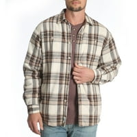 Wrangler férfi és nagy férfi sherpa bélelt flanel ing, akár 3xl méretű
