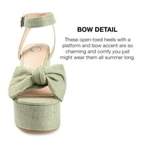 Journee Collection Női Zenni Tru Comfort Foam Bow részlet platform szandál