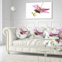 Designart passiflora virág fehér - állati dobás párna - 12x20