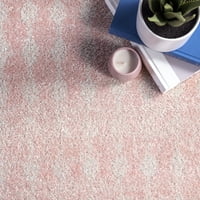 nuloom marokkói blythe terület szőnyeg, 5 'négyzet, rózsaszín