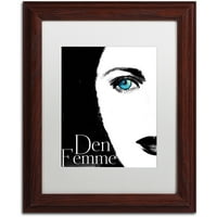 Védjegy Képzőművészet Femme den II Canvas Art by Color Bakery White Matte, Wood Frame