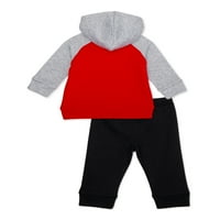 Mickey Mouse Baby kisgyermek fiúk pulóver és kocogó nadrágos ruhák, 2 darab, méretek 12m-4t.