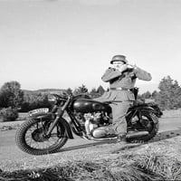 Steve McQueen poszter a motorbike-on a nagy menekülés