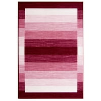 Mainstays 52 72 Ombre Border Rug Pink