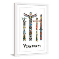 Marmont Hill Vancouver Totems Molly Rosner keretes festmény nyomtatás