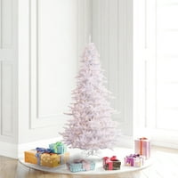 Vickerman 4.5 ' fehér fenyő mesterséges karácsonyfa, tiszta Dura-lit izzólámpák