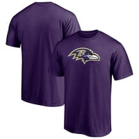 Férfi fanatikusok márkájú Lila Baltimore Ravens elsődleges csapat logó póló